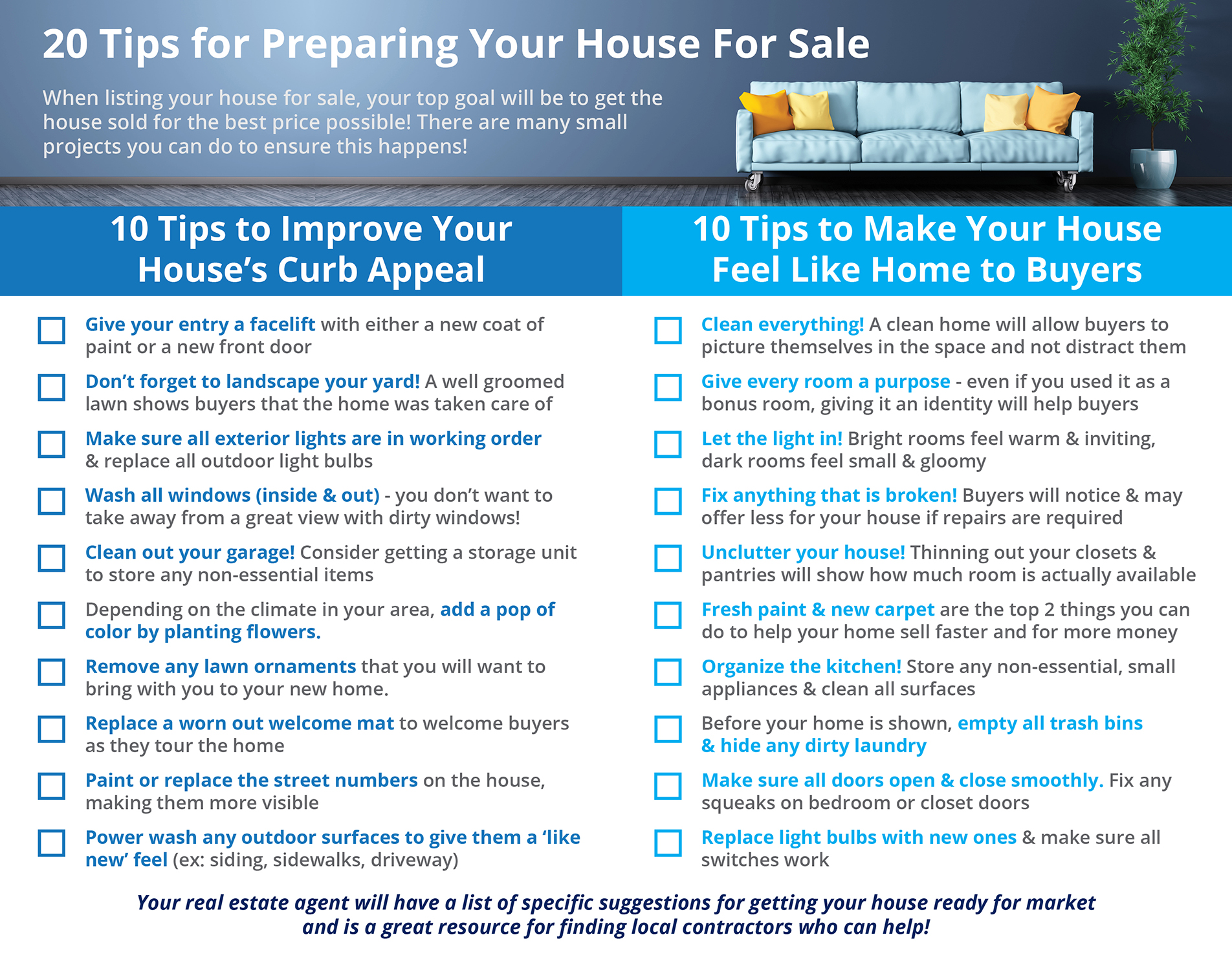 20 Tips for Preparing Your House for Sale This Fall [INFOGRAPHIC] | Simplifying The Market